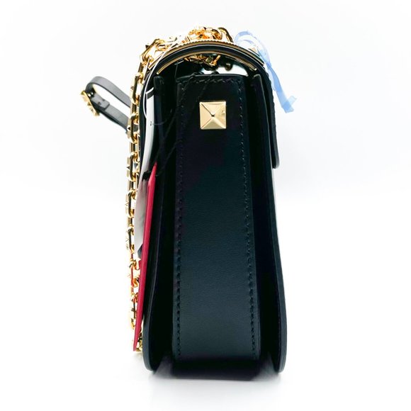 Brand New Classic B-Rockstud Flap Chain Leather Large Crossbody Shoulder Bag - Picture 6 of 13